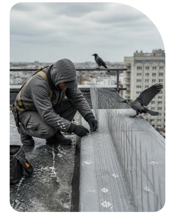 Защита от ворон под ключ в Краснодаре по цене от 5160 р. | Сенат-Ксд